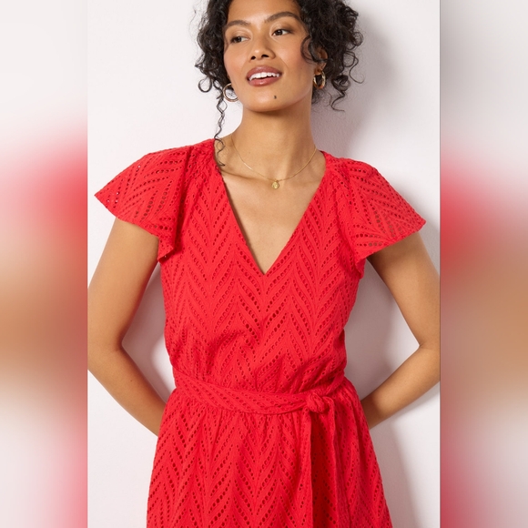 NWOT Evereve Daisy Eyelet Dress Size XL - Picture 2 of 12